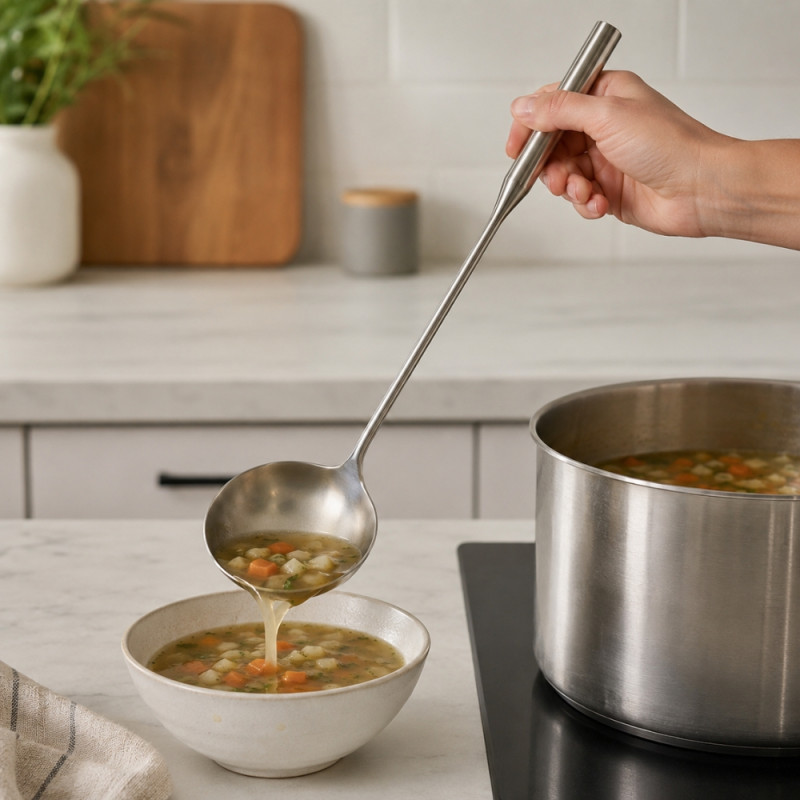 Big Spoon Soup Ladle – Silver (38)