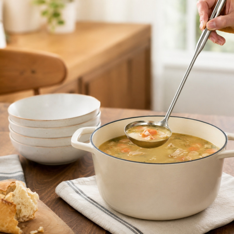 Big Spoon Soup Ladle – Silver (38)