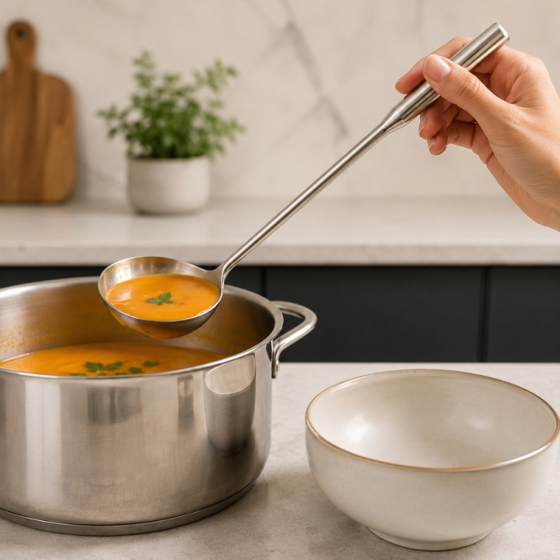 Big Spoon Soup Ladle – Silver (38)