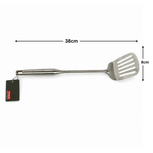 38cm Slotted Turner – Silver (38x8)