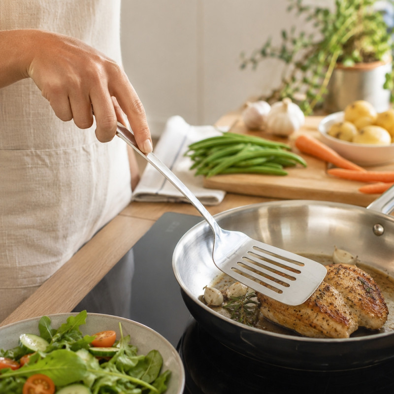 Slotted Turner Spatula – Stainless Steel