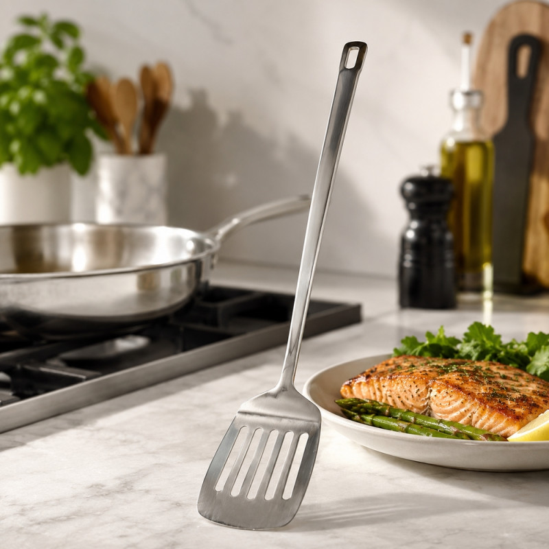 Slotted Turner Spatula – Stainless Steel