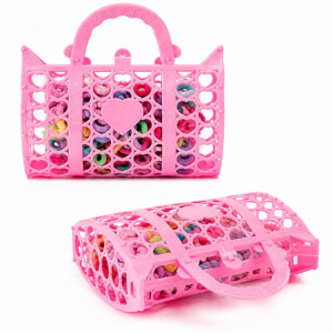 Professional Children’s Princess Beauty Hair Accessory Set – Lattice Handbag Storage (20cm)
