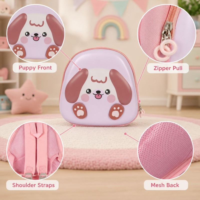  Swimsuit - Pink Puppy Backpack