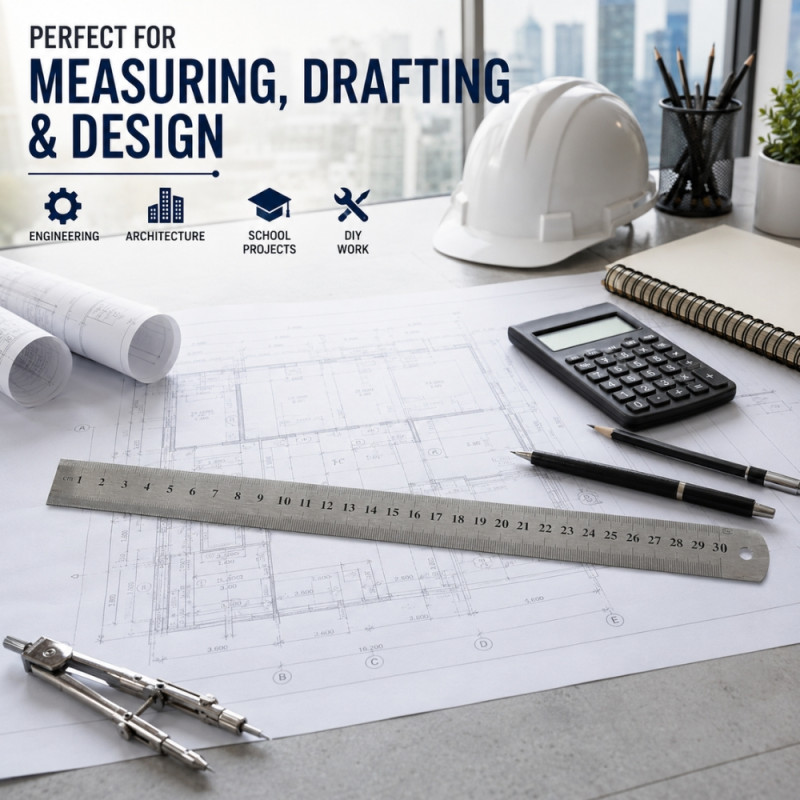 Quality ruler – Silver Premium Quality (30cm)