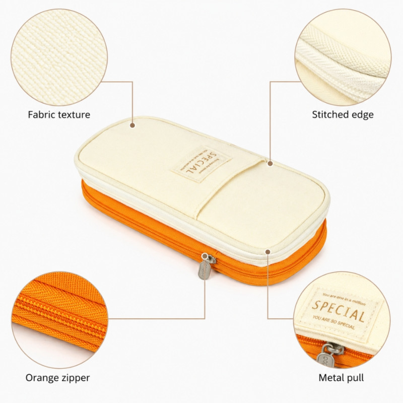 Eco-Friendly Pencil Case – Beige (38)