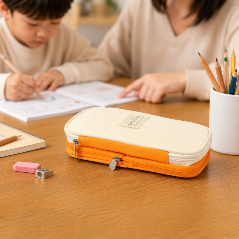 Eco-Friendly Pencil Case – Beige (38)