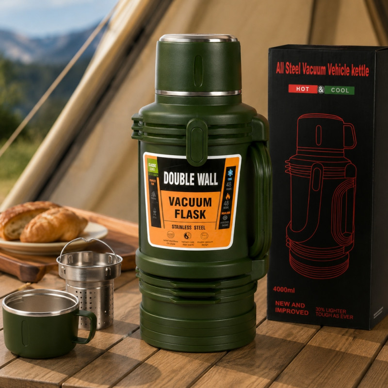 4000ml Vacuum Flask – Green