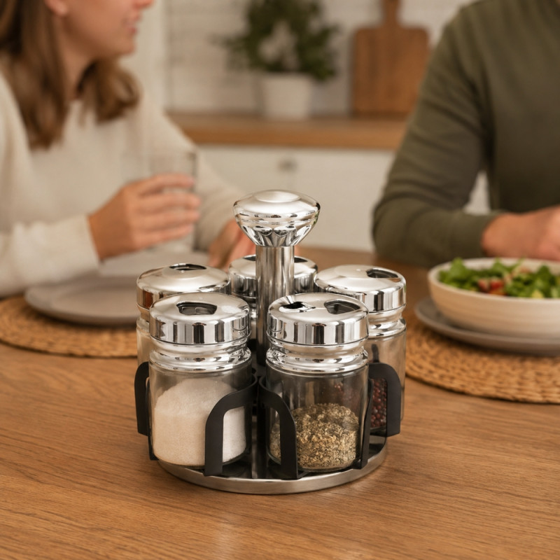 38-Spice Rack – Silver (Clear)