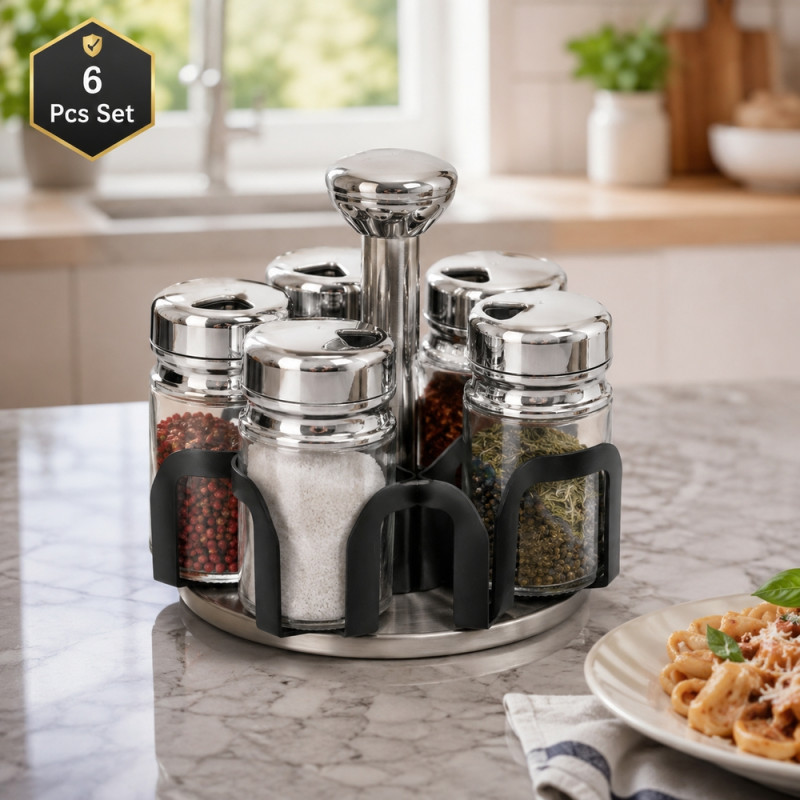 38-Spice Rack – Silver (Clear)