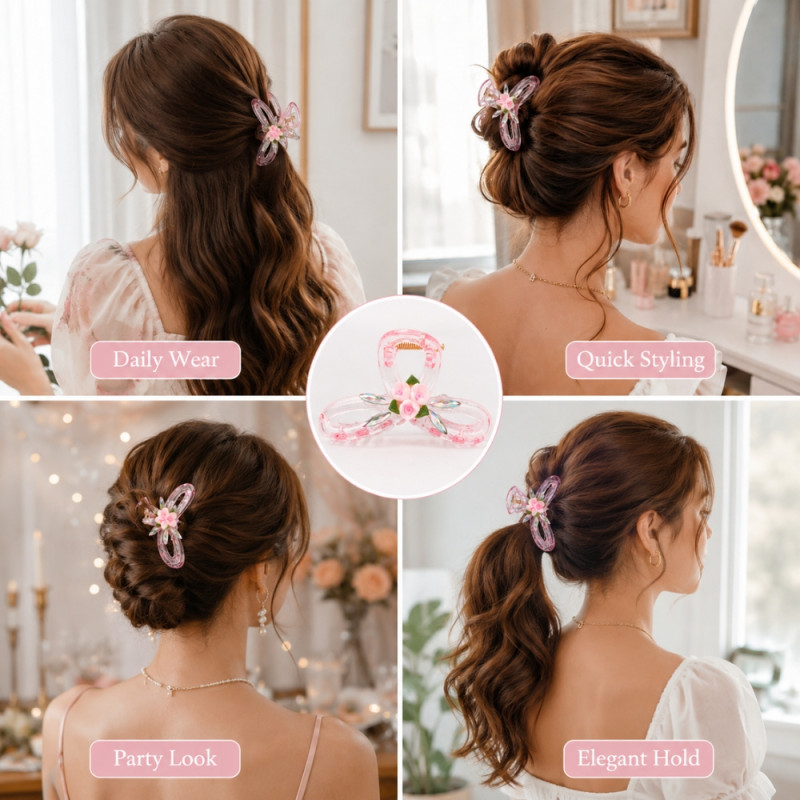 Elegant Fashion Jewelry Set – Light Pink Premium Quality (5x9cm)