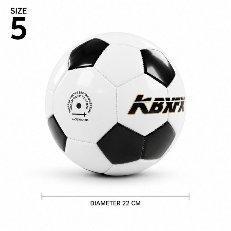 Soft Series Football Designed for Sports &amp; Active Lifestyle – Black (w-22cm)