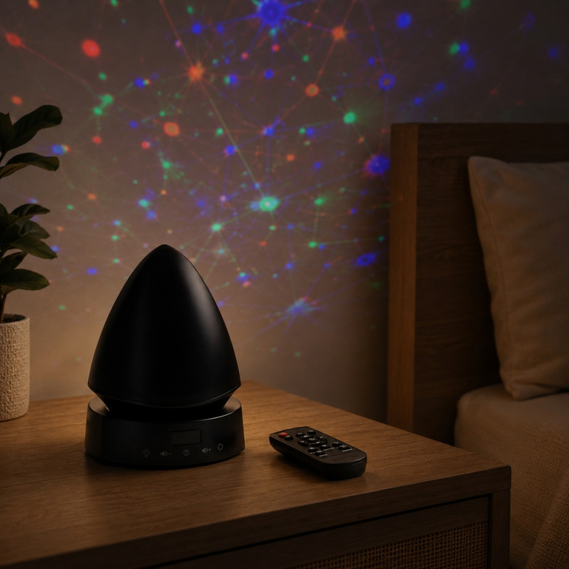 Projection Lamp – Black (Height:16.5cm)