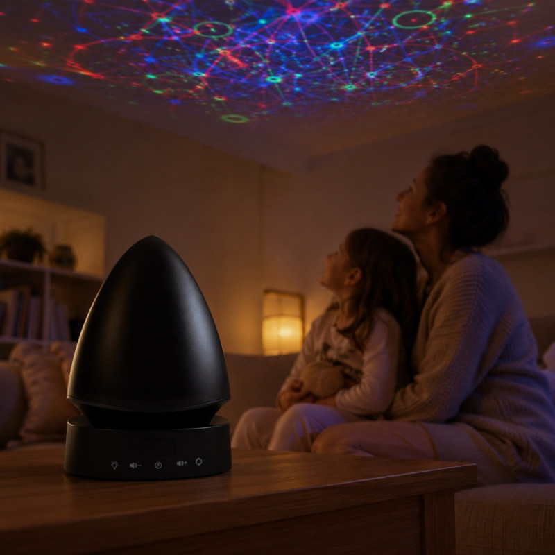 Projection Lamp – Black (Height:16.5cm)