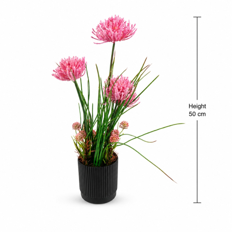 Elegant Bloom Artificial Flower Arrangement - Pink (Small)