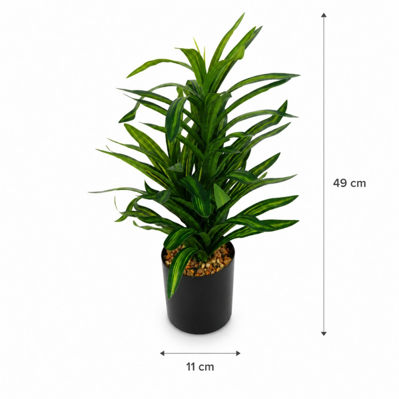 Artificial Dracaena Plant – Black 