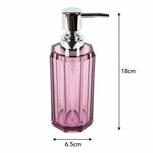 Purple Acrylic Soap Dispenser - 320ml