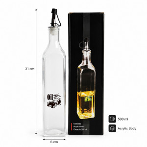 Acrylic Oil Bottle – Clear 