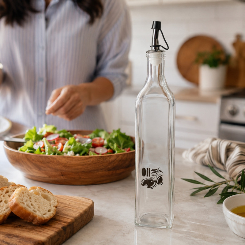 Acrylic Oil Bottle – Clear 