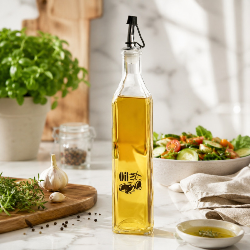 Acrylic Oil Bottle – Clear 