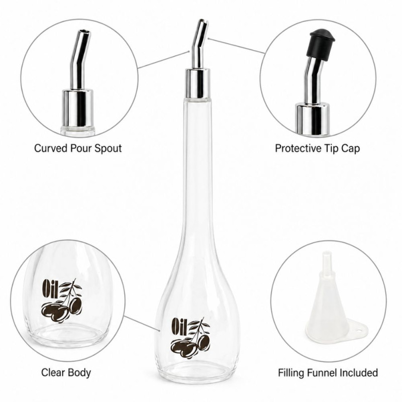 Elegant Glass Olive Oil Spray Bottle