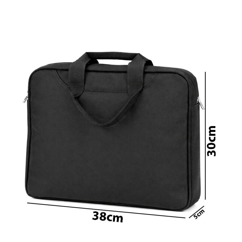 Professional Slim Laptop Messenger Bag – Black