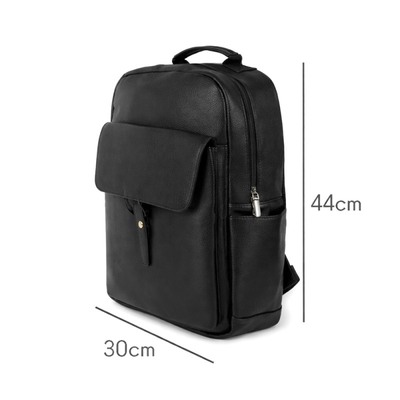 Multi-Compartment 44cm Professional Business Backpack – Sleek Black