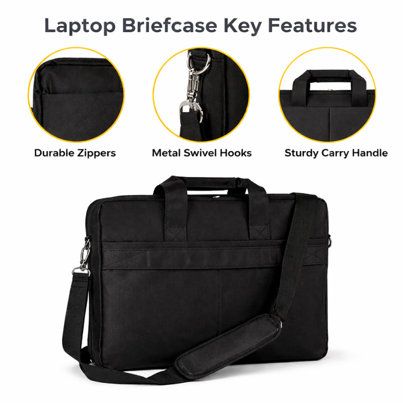 Slim 15-Inch Professional Business & Laptop Backpack – Sleek Black