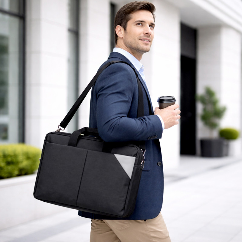 Slim 15-Inch Professional Business & Laptop Backpack – Sleek Black