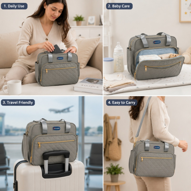 Professional 40cm Business Laptop Backpack – Heather Grey
