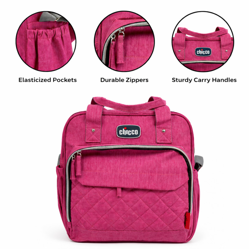 Multi-Functional Baby Diaper Caddy Organizer – Sweet Pink (34cm)