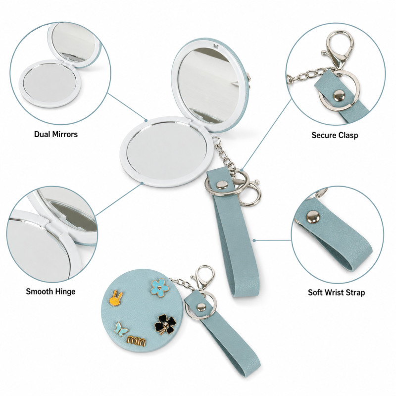 Dual Mirror Keychain