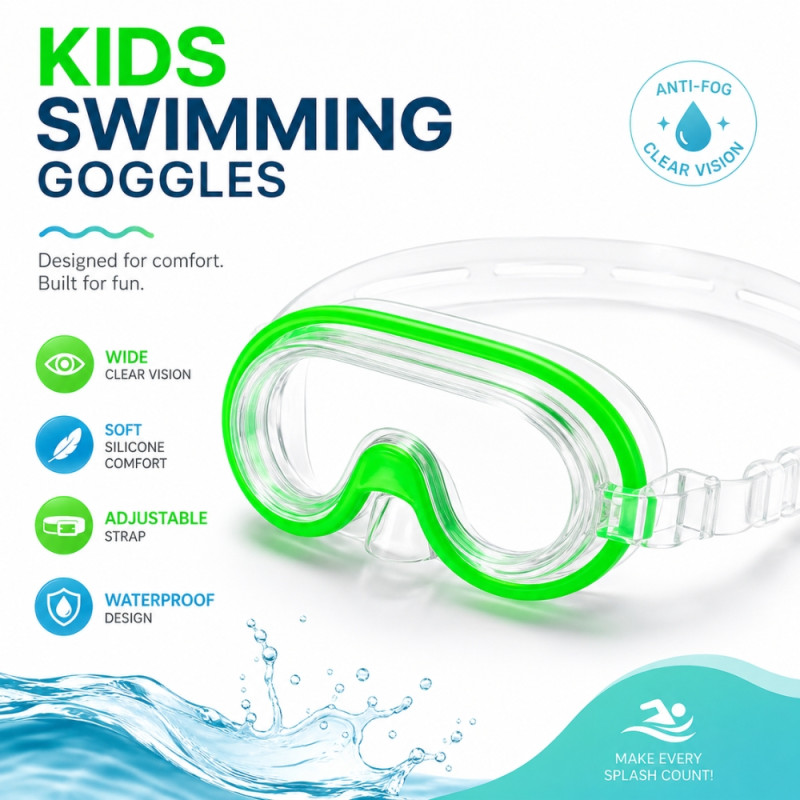 Bestway Explora Children's Swimming Goggles – Green (15cm)