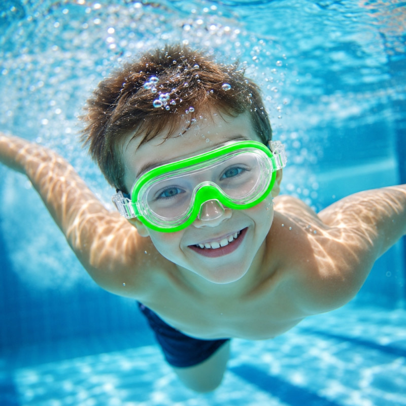 Bestway Explora Children's Swimming Goggles – Green (15cm)