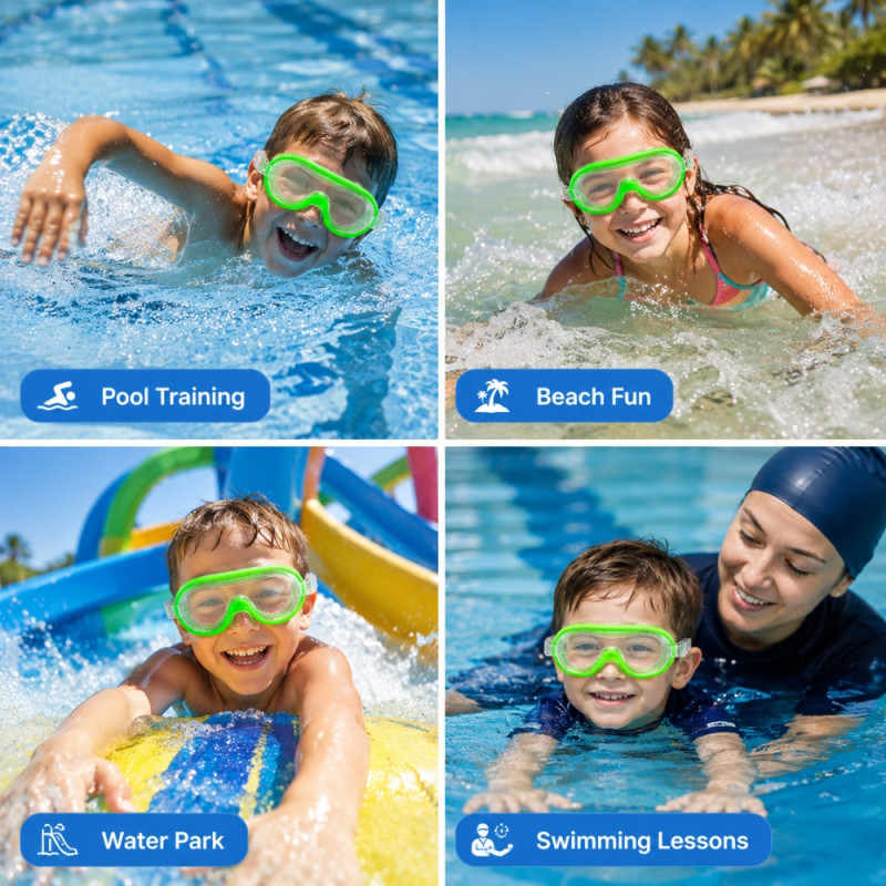 Bestway Explora Children's Swimming Goggles – Green (15cm)