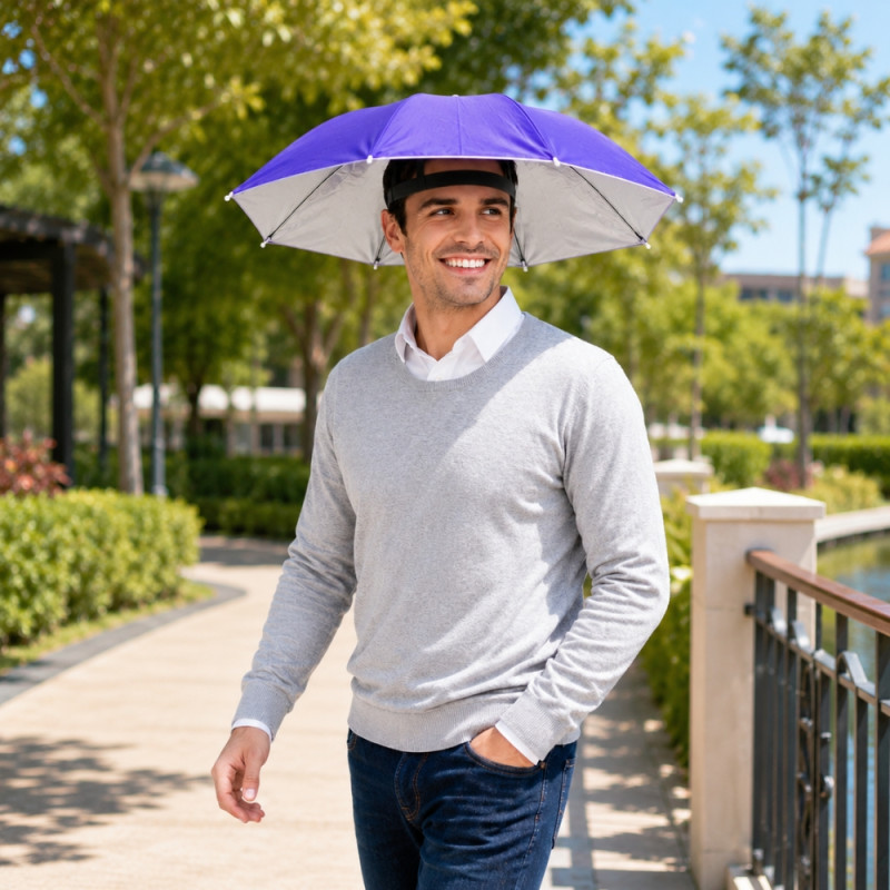 Umbrella Head Cover – Purple