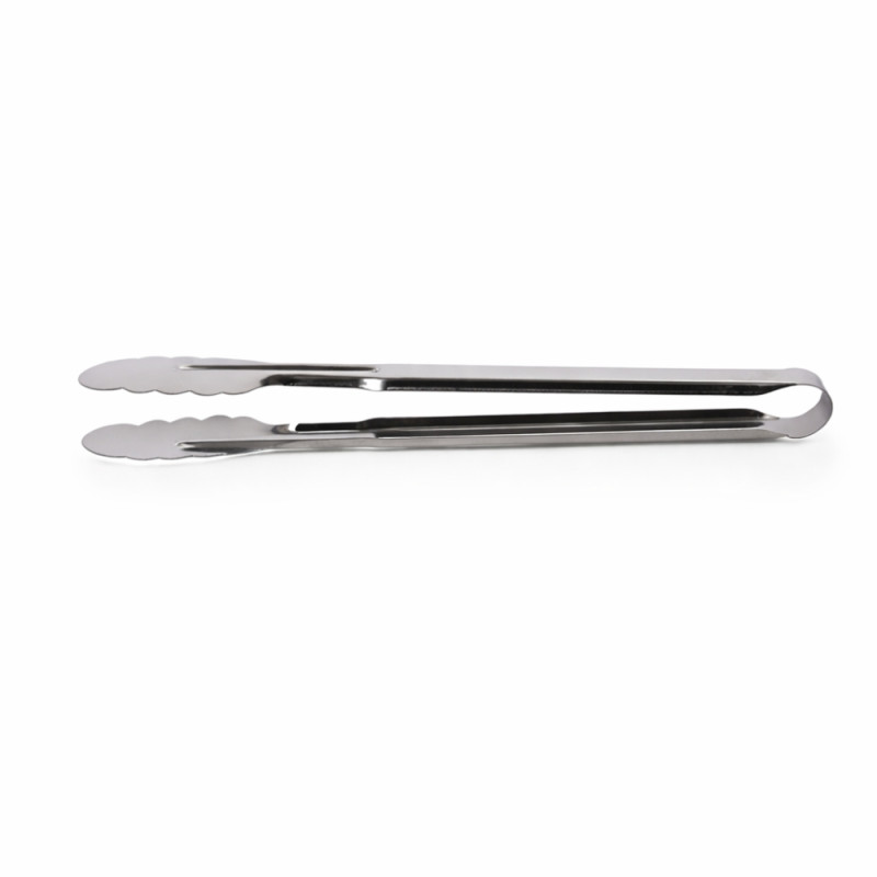 Professional 34cm Stainless Steel Kitchen Tongs – Heavy-Duty Grilling &amp; Serving Tool