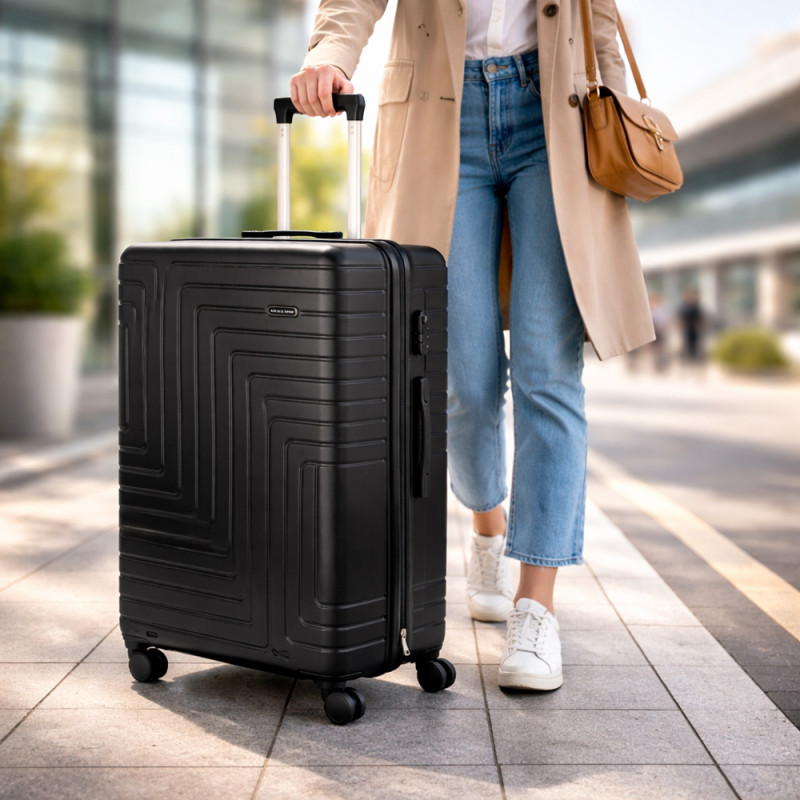 Black Rose 32-Inch ABS Hard Shell Trolley Luggage (82cm)