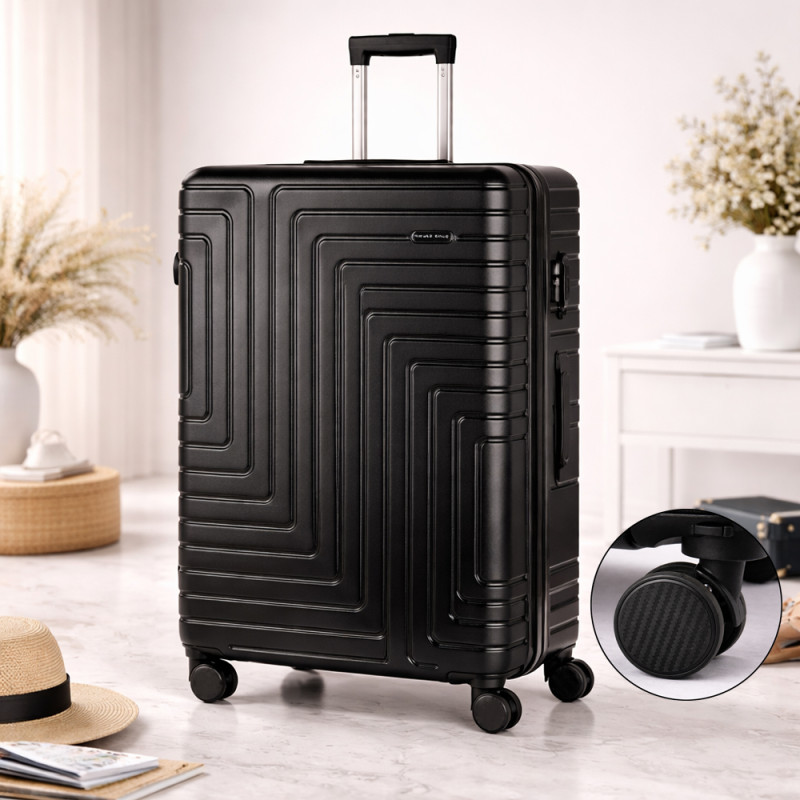 Black Rose 32-Inch ABS Hard Shell Trolley Luggage (82cm)
