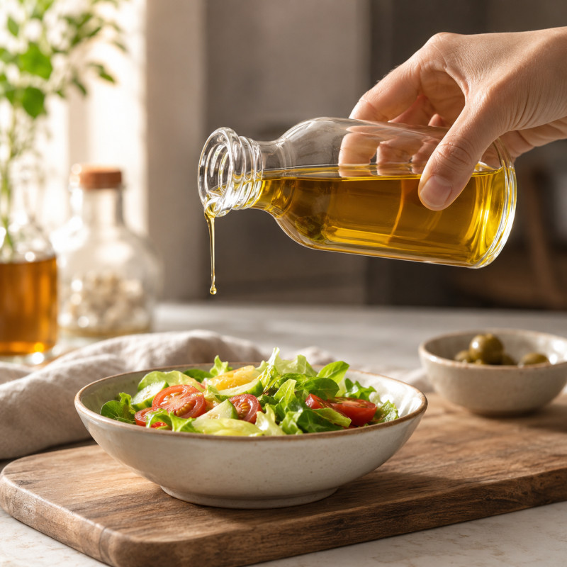 Clear View Glass Storage Bottle Designed for Everyday Cooking & Kitchen Excellence – Transparent (H-15.5, W-7.5, L-7.5 CM)