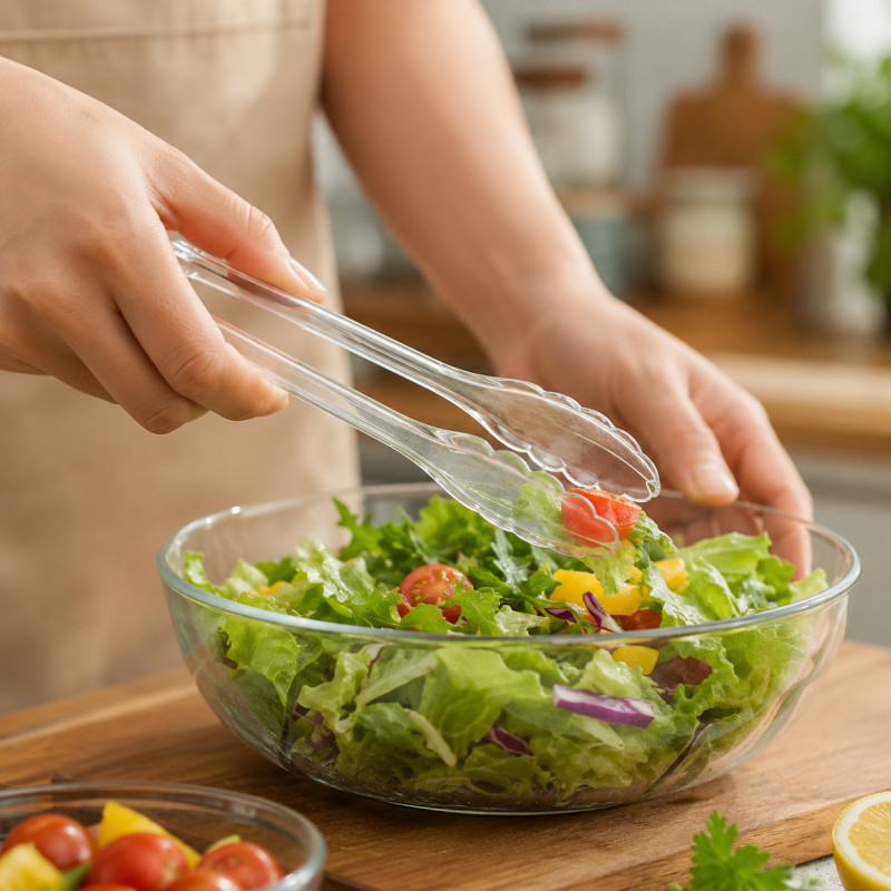 Trusted Choice Food Clip Designed for Everyday Cooking & Kitchen Excellence – Transparent (H-30.5, W-4.8 CM, L-12.01 IN)