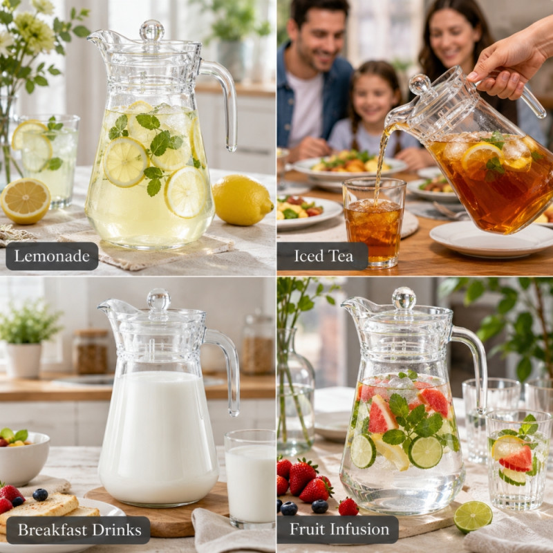 Crystal Clear Glass Tumbler Set – Transparent Premium Quality (22.5 x 12cm)