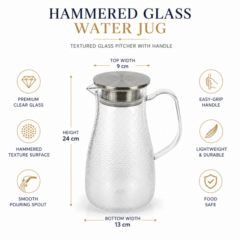 Crystal Clear Glass Tumbler Set – Transparent Premium Quality (24 x 9cm)