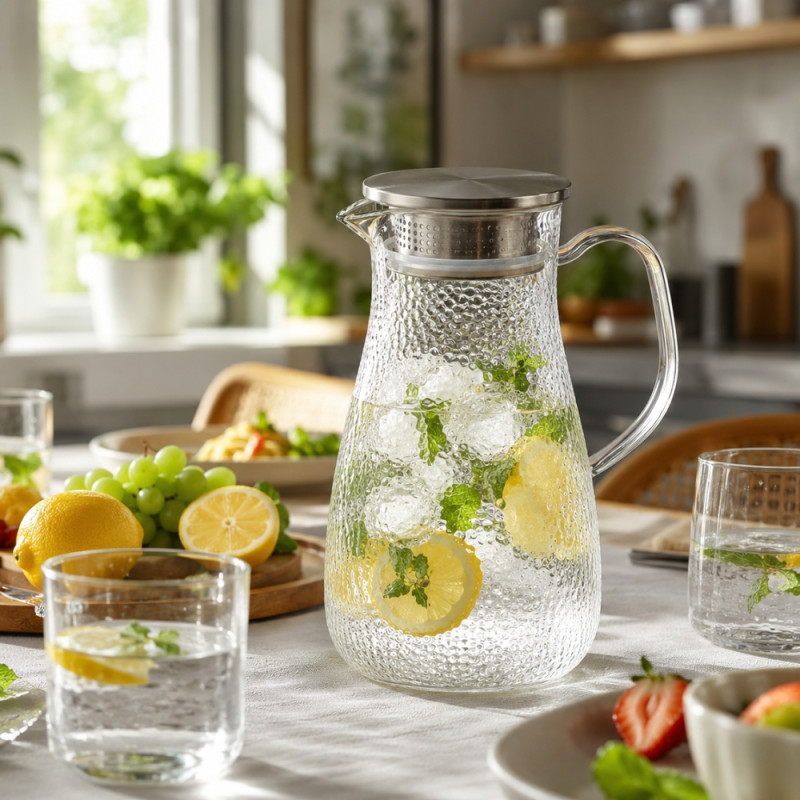 Crystal Clear Glass Tumbler Set – Transparent Premium Quality (24 x 9cm)