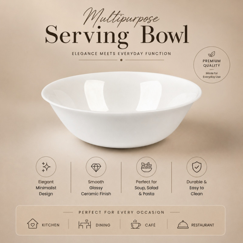 Elegant Wooden Serving Bowl with Lid – Natural White Finish (16.5cm)