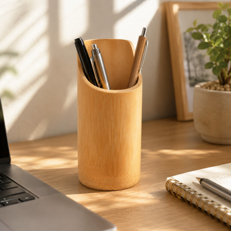 Bamboo Pencil Holder