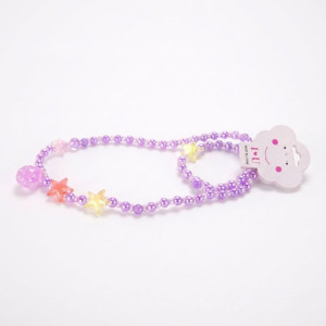 Kids’ "Stellar Pearl" 80-Piece Beaded Bracelet – Lavender & Multi-Color