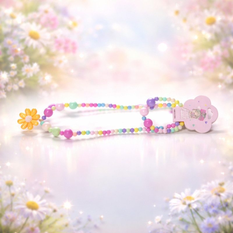 Kids’ Multi-Color Floral Pendant (43cm)