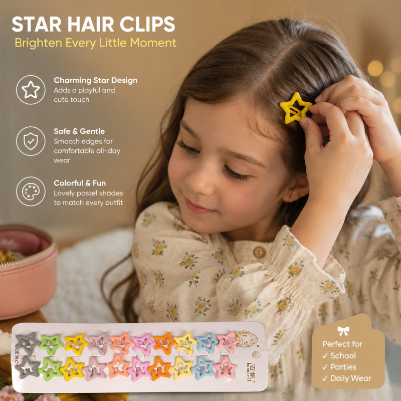 Star Hair Clips
