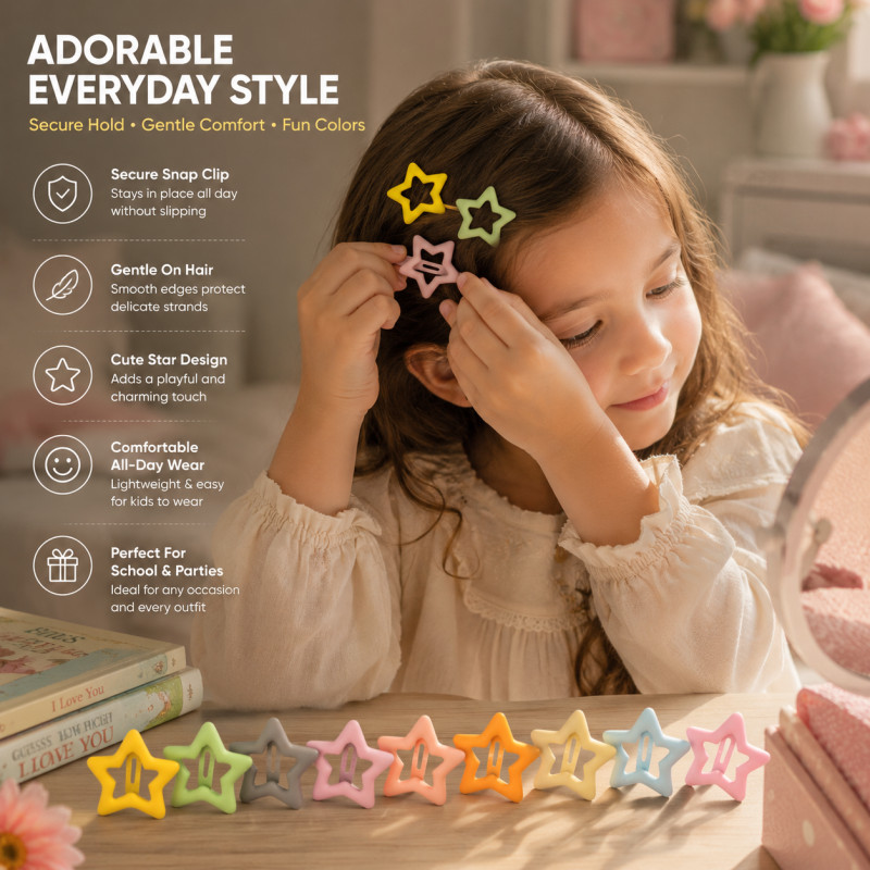 Star Hair Clips